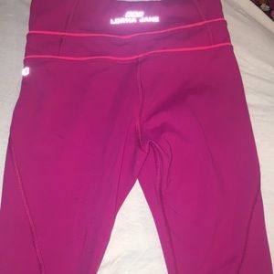 Lorna jane pink cropped leggings